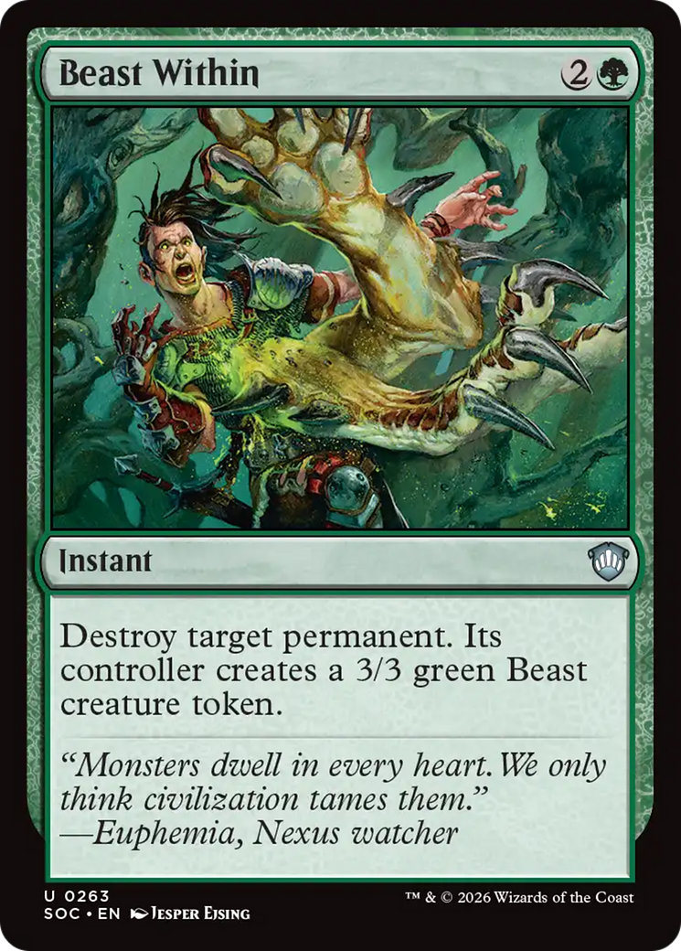 Beast Within [Secrets of Strixhaven Commander] | Cracking-Singles