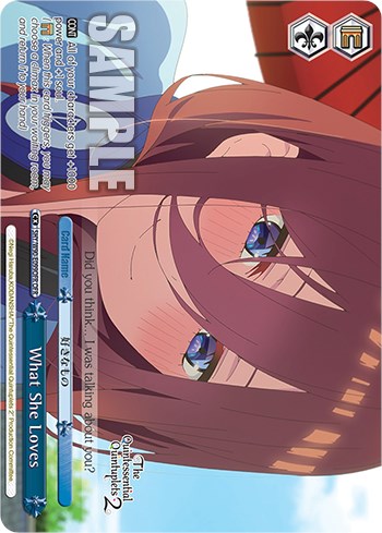 What She Loves (5HY/W90-E099OFR OFR) [The Quintessential Quintuplets 2] | Cracking-Singles