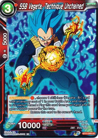 SSB Vegeta, Technique Unchained (BT11-009) [Vermilion Bloodline 2nd Edition] | Cracking-Singles