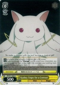 Kyubey Urges for a Contract (MM/W17-E003 R) [Puella Magi Madoka Magica] | Cracking-Singles