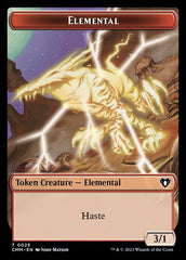 Spirit (0039) // Elemental (0025) Double-Sided Token [Commander Masters Tokens] | Cracking-Singles