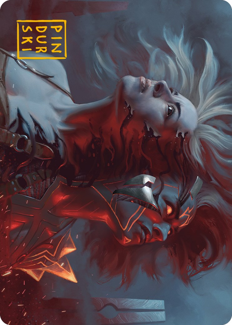 Thrill of Possibility Art Card (Gold-Stamped Signature) [Phyrexia: All Will Be One Art Series] | Cracking-Singles