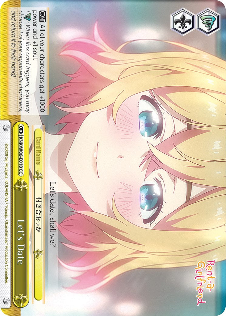 Let's Date (KNK/W86-E018 CC) [Rent-A-Girlfriend] | Cracking-Singles