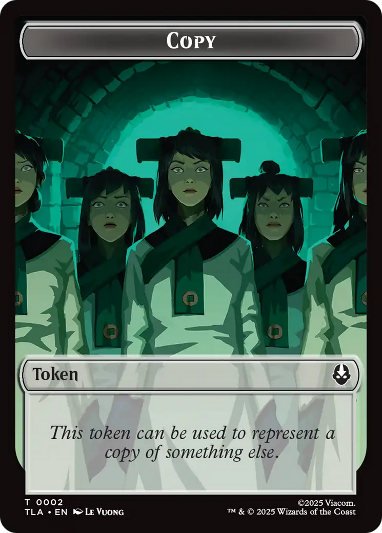 Copy (0002) // Soldier (0011) Double-Sided Token [Avatar: The Last Airbender Tokens] | Cracking-Singles