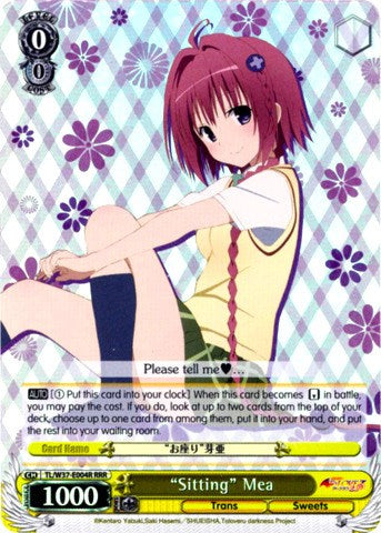 "Sitting" Mea (TL/W37-E004R RRR) [To Loveru Darkness 2nd] | Cracking-Singles