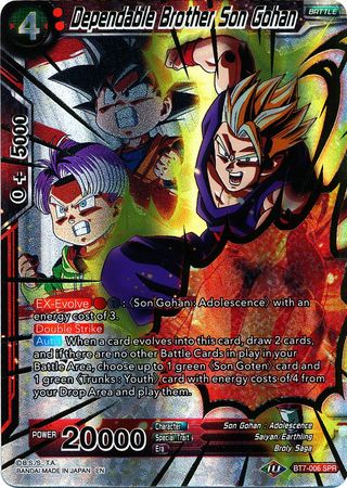 Dependable Brother Son Gohan (SPR) (BT7-006) [Assault of the Saiyans] | Cracking-Singles