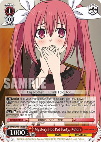 Mystery Hot Pot Party, Kotori [Date A Live Vol.2] | Cracking-Singles