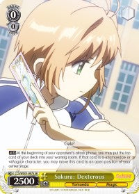 Sakura: Dexterous (CCS/WX01-007S SR) [Cardcaptor Sakura: Clear Card] | Cracking-Singles