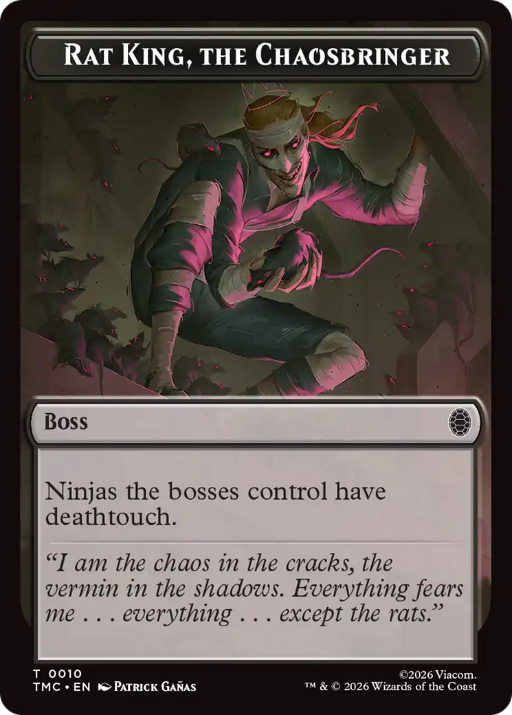 Rat King, The Chaosbringer [Teenage Mutant Ninja Turtles Commander Tokens] | Cracking-Singles