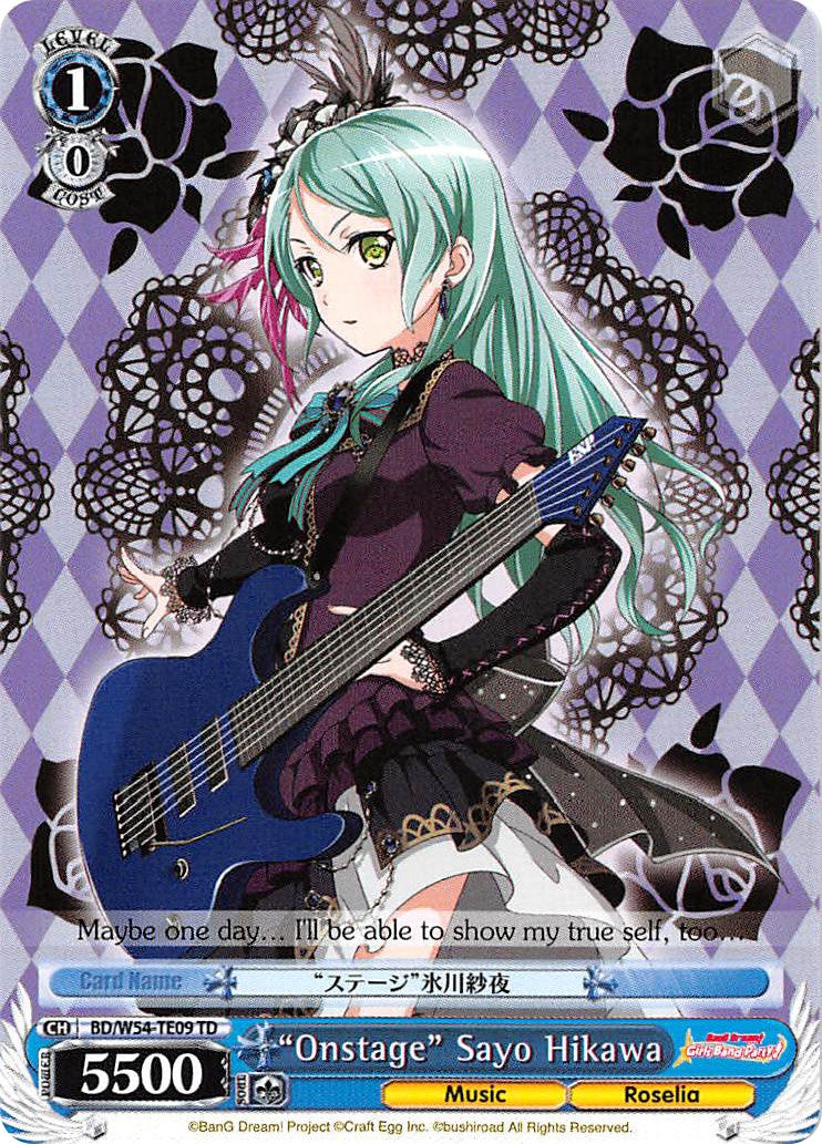 "Onstage" Sayo Hikawa (BD/W54-TE09 TD) [BanG Dream! Girls Band Party!] | Cracking-Singles