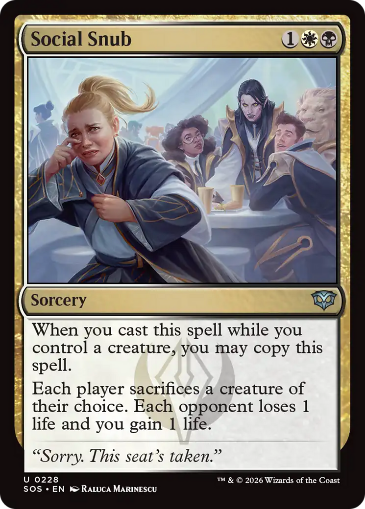 Social Snub [Secrets of Strixhaven] | Cracking-Singles
