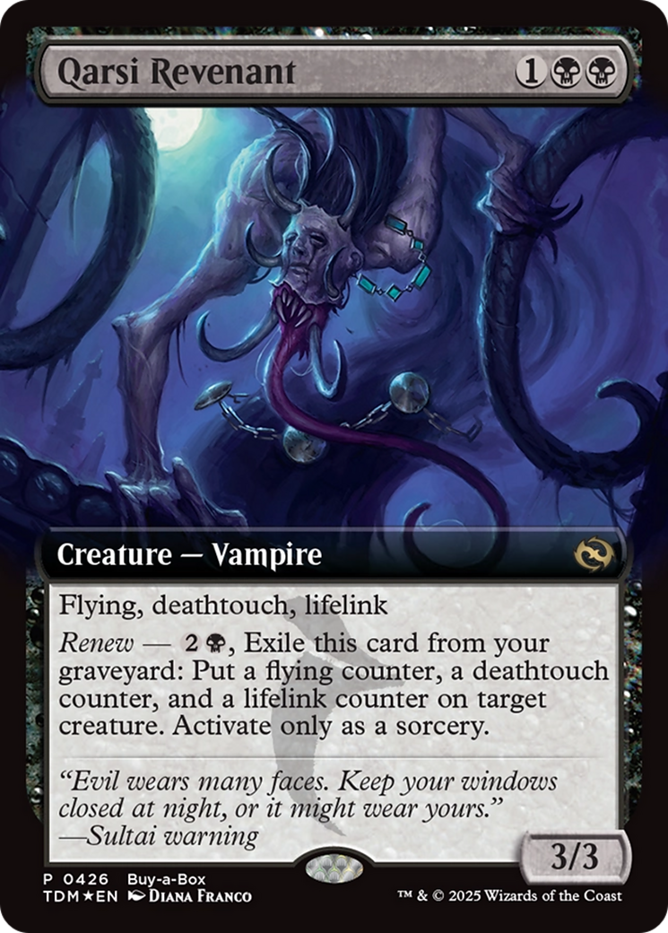 Qarsi Revenant (Extended Art) (Buy-A-Box) [Tarkir: Dragonstorm Promos] | Cracking-Singles