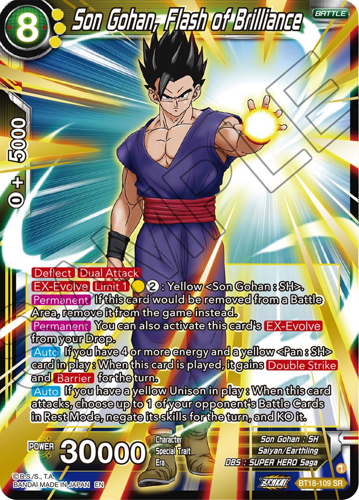 Son Gohan, Flash of Brilliance (BT18-109) [Dawn of the Z-Legends] | Cracking-Singles