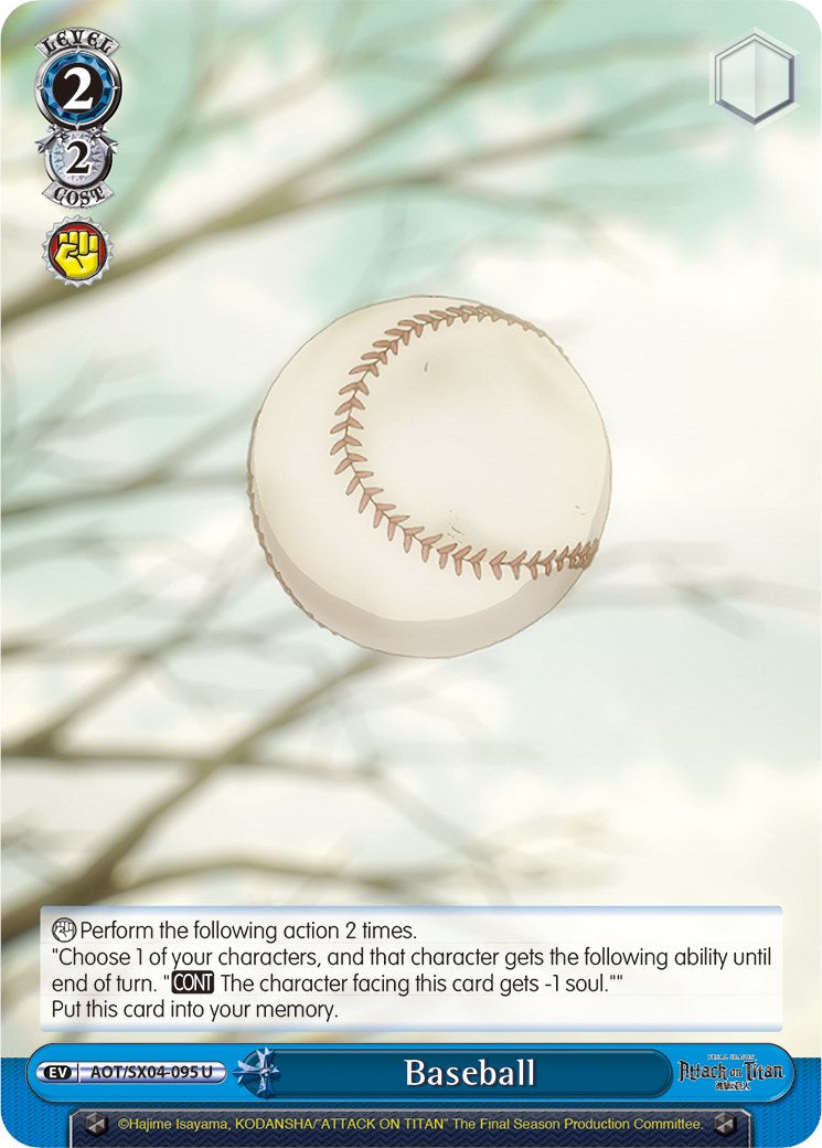 Baseball [Attack On Titan: Final Season] | Cracking-Singles