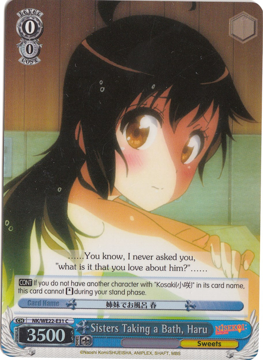Sisters Taking a Bath, Haru (NK/WE22-E31) (Parallel Foil) [NISEKOI Extra Booster] | Cracking-Singles