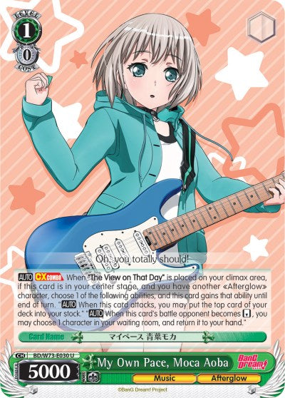 My Own Pace, Moca Aoba (BD/W73-E030 U) [BanG Dream! Vol.2] | Cracking-Singles