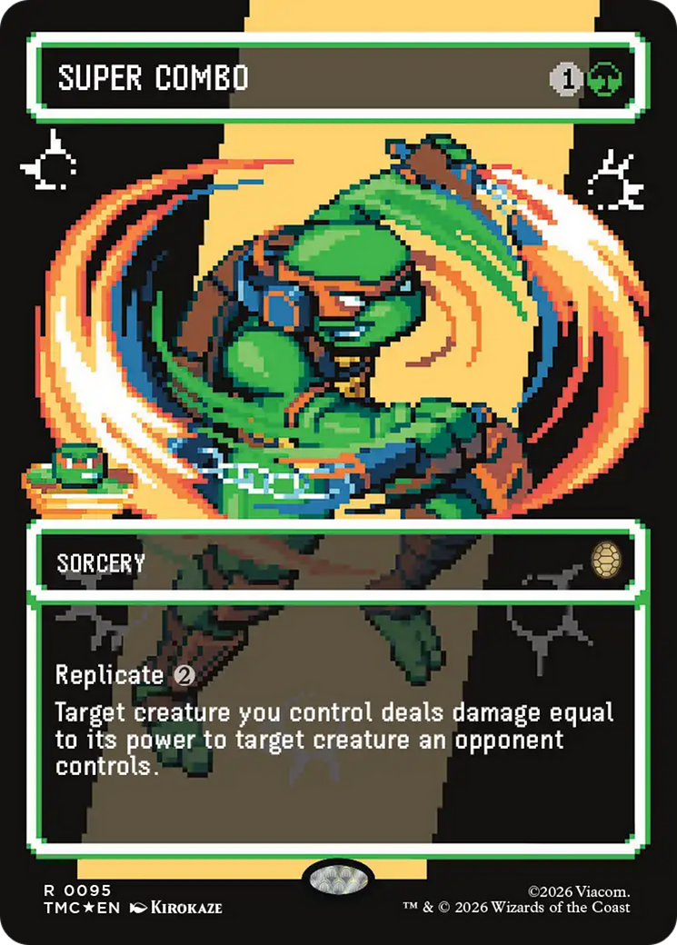 Super Combo (Borderless) (Surge Foil) [Teenage Mutant Ninja Turtles Commander] | Cracking-Singles