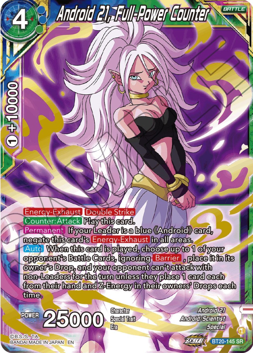 Android 21, Full-Power Counter (BT20-145) [Power Absorbed] | Cracking-Singles