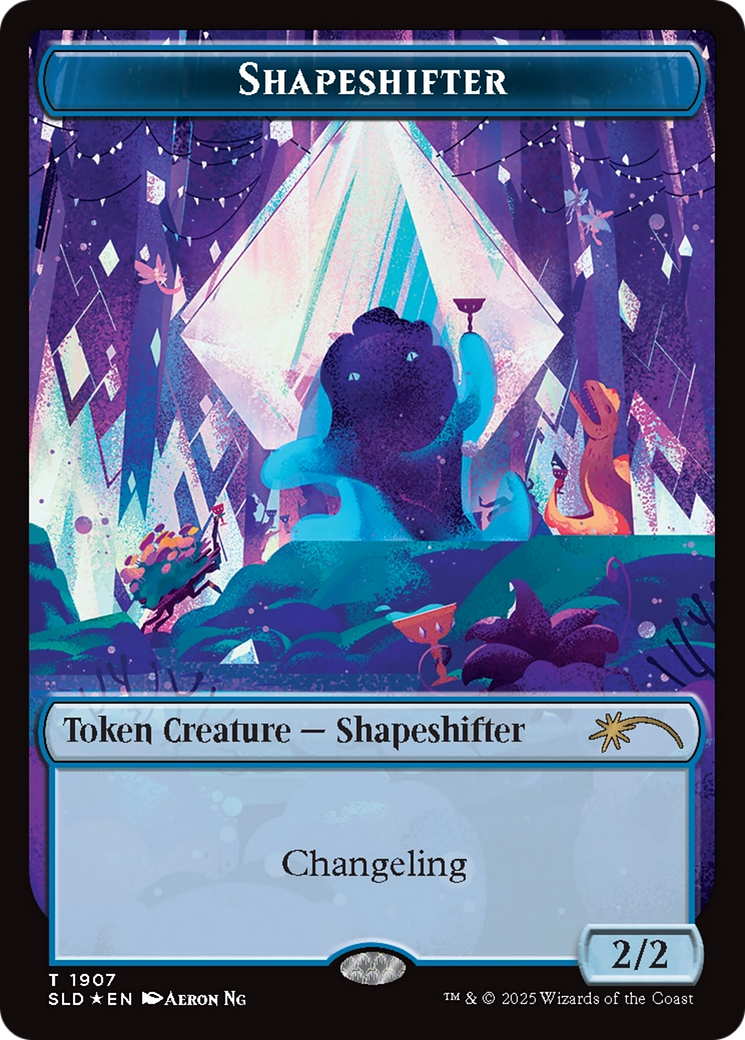 Shapeshifter Token (1907) (Double Rainbow Foil) [Secret Lair Drop Series] | Cracking-Singles