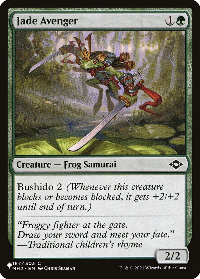Jade Avenger [The List] | Cracking-Singles