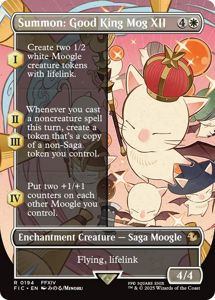 Summon: Good King Mog XII (Borderless) [FINAL FANTASY Commander] | Cracking-Singles