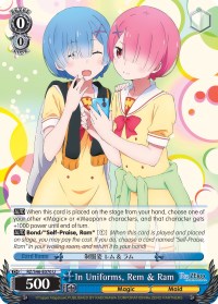 In Uniforms, Rem & Ram (RZ/S46-E070 U) [Re:ZERO] | Cracking-Singles