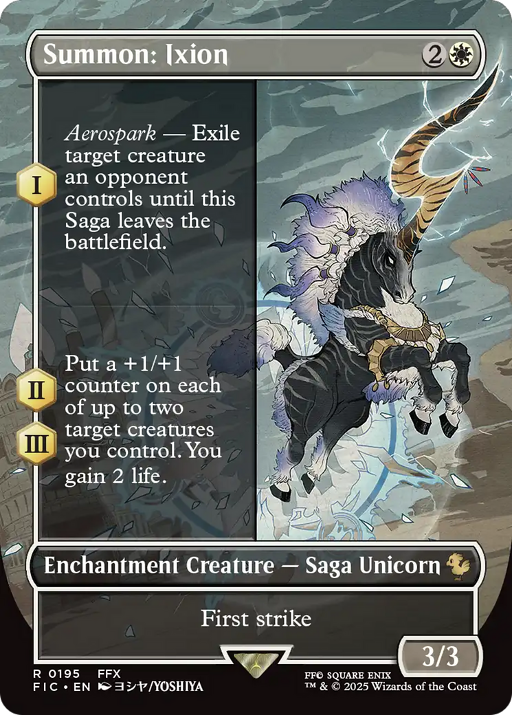 Summon: Ixion (Borderless) [FINAL FANTASY Commander] | Cracking-Singles