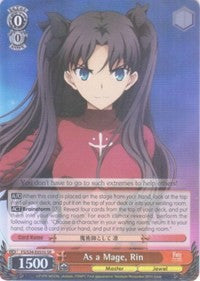 As a Mage, Rin (FS/S34-E055S SR) [Fate/Stay Night [Unlimited Blade Works]] | Cracking-Singles