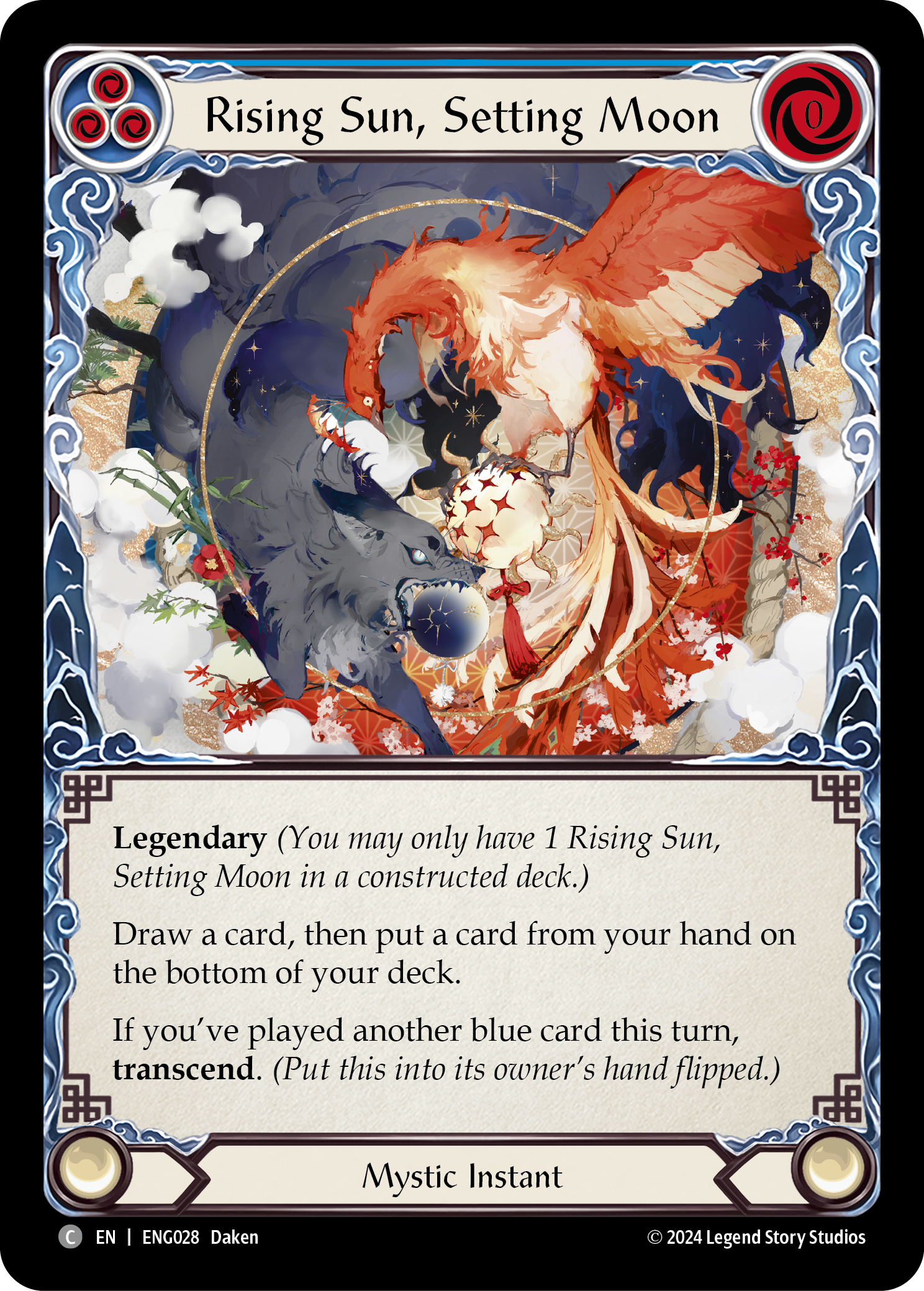 Rising Sun, Setting Moon [ENG028] (Part the Mistveil Enigma Blitz Deck) | Cracking-Singles