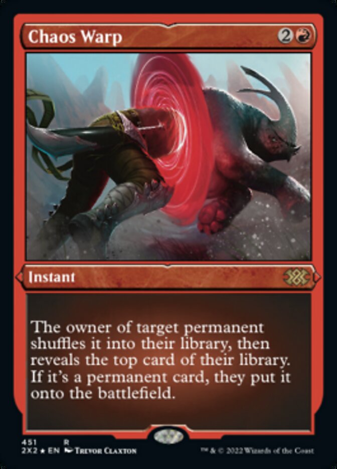 Chaos Warp (Foil Etched) [Double Masters 2022] | Cracking-Singles