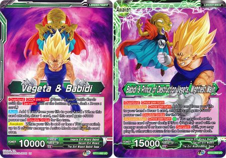 Vegeta & Babidi // Babidi & Prince of Destruction Vegeta, Mightiest Majin (BT11-062) [Vermilion Bloodline] | Cracking-Singles