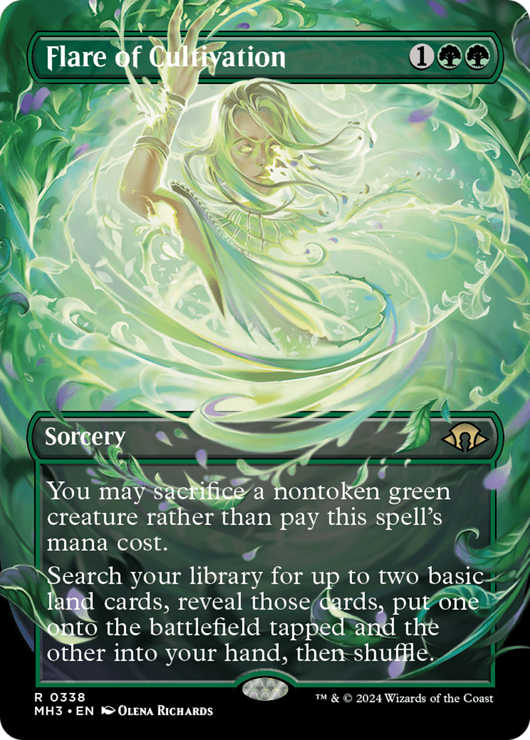 Flare of Cultivation (Borderless) [Modern Horizons 3] | Cracking-Singles