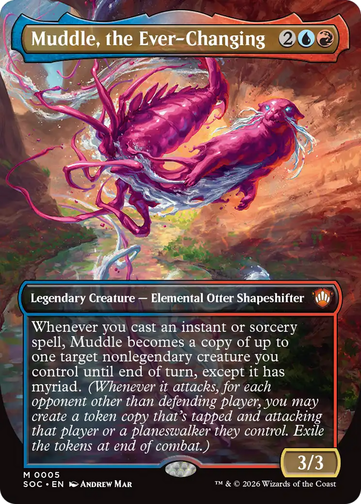 Muddle, the Ever-Changing (Borderless) [Secrets of Strixhaven Commander] | Cracking-Singles