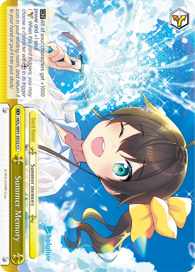 Summer Memory (HOL/W91-E032 CC) [hololive production] | Cracking-Singles