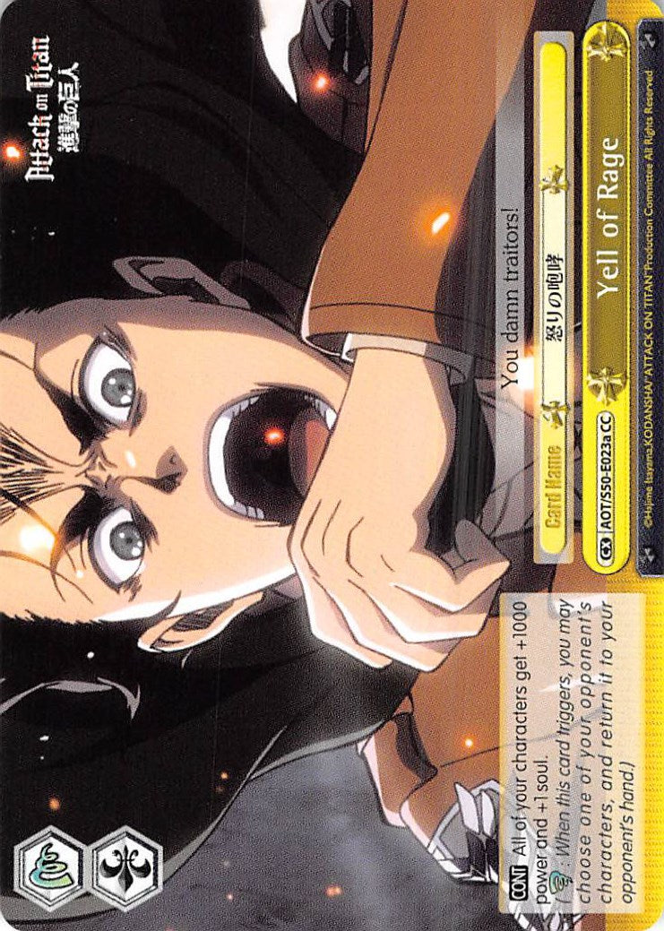 Yell of Rage (AOT/S50-E023a CC) [Attack on Titan Vol. 2] | Cracking-Singles