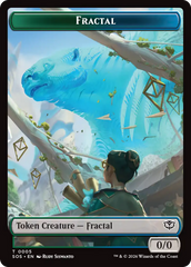 Fractal (0005) // Pest (0009) Double-Sided Token [Secrets of Strixhaven Tokens] | Cracking-Singles