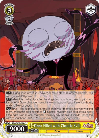 Finn: Filled with Chaotic Evil (AT/WX02-024 C) [Adventure Time] | Cracking-Singles