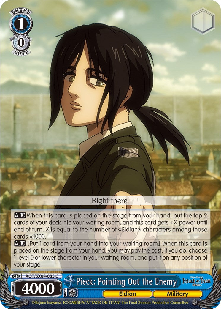 Pieck: Pointing Out the Enemy [Attack On Titan: Final Season] | Cracking-Singles