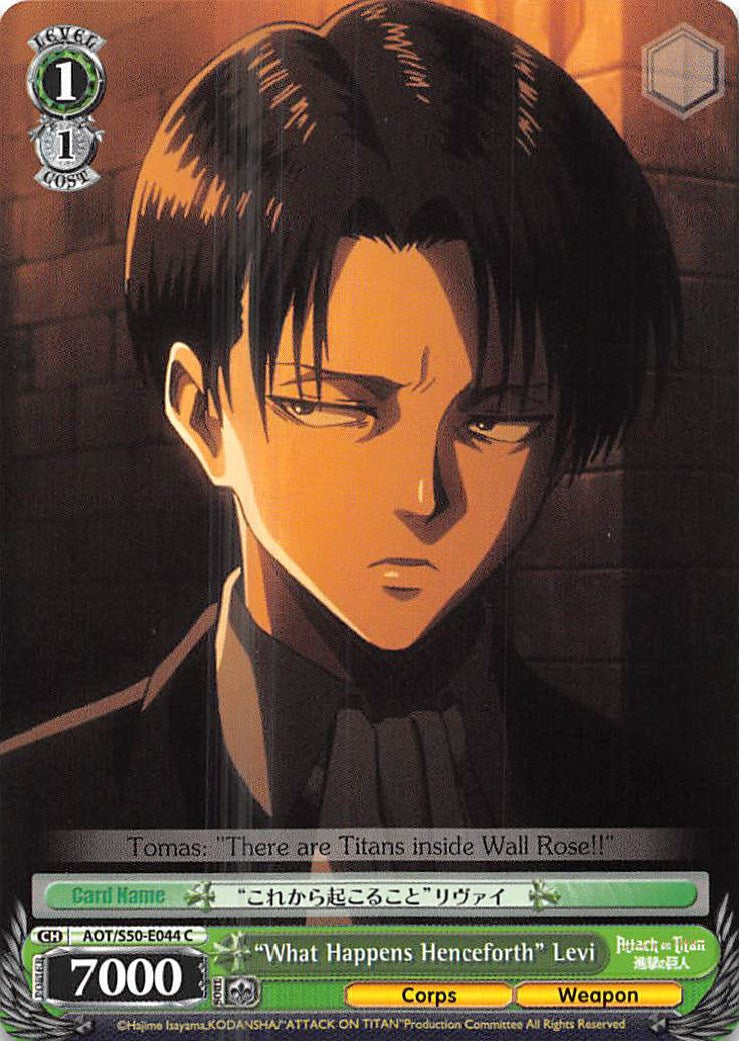 "What Happens Henceforth" Levi (AOT/S50-E044 C) [Attack on Titan Vol. 2] | Cracking-Singles