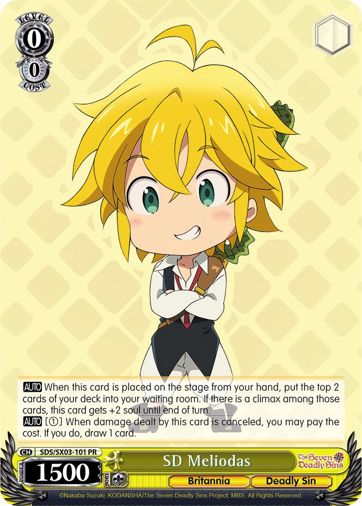 SD Meliodas (SDS/SX03-101 PR) [The Seven Deadly Sins] | Cracking-Singles