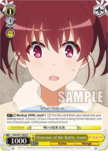 Outcome of the Battle, Izumi [Saekano How to Raise a Boring Girlfriend. flat] | Cracking-Singles