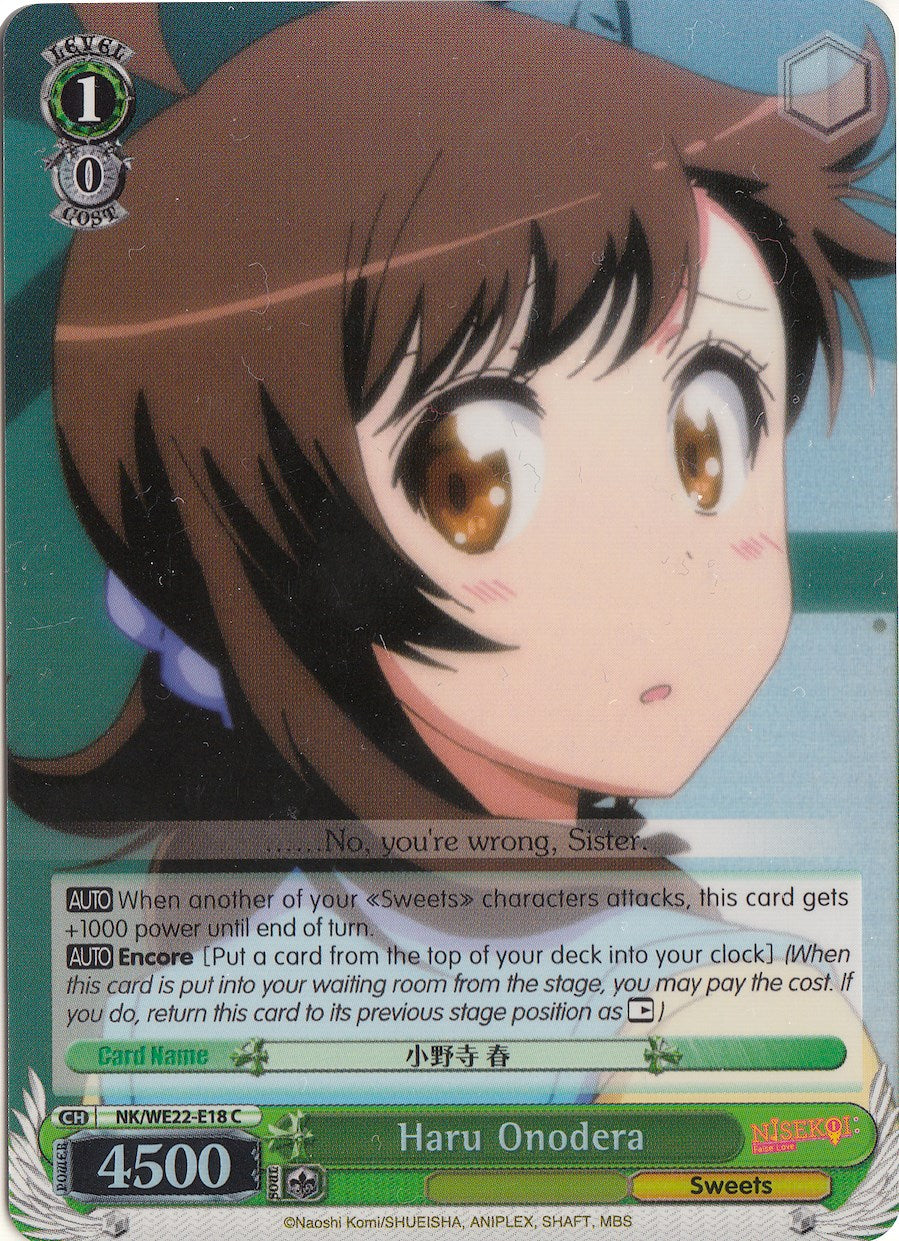 Haru Onodera (NK/WE22-E18) (Parallel Foil) [NISEKOI Extra Booster] | Cracking-Singles