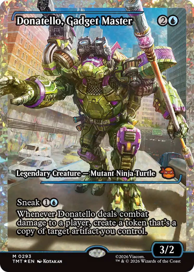Donatello, Gadget Master (Showcase) (Fracture Foil) [Teenage Mutant Ninja Turtles] | Cracking-Singles