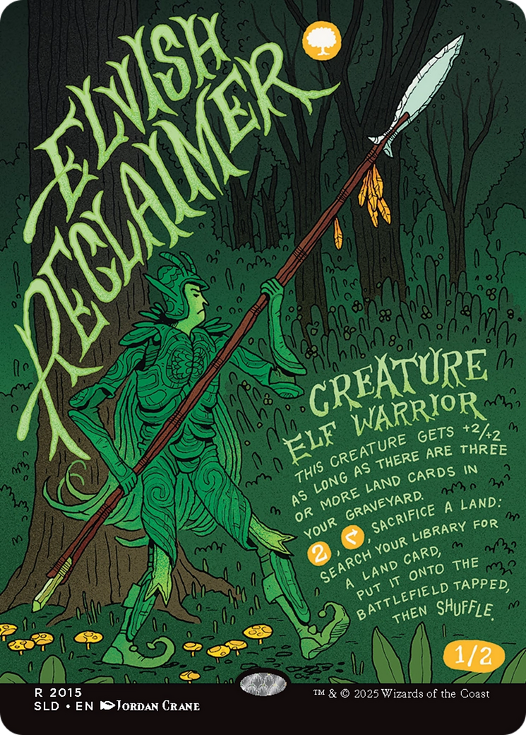 Elvish Reclaimer (Rainbow Foil) [Secret Lair Drop Series] | Cracking-Singles