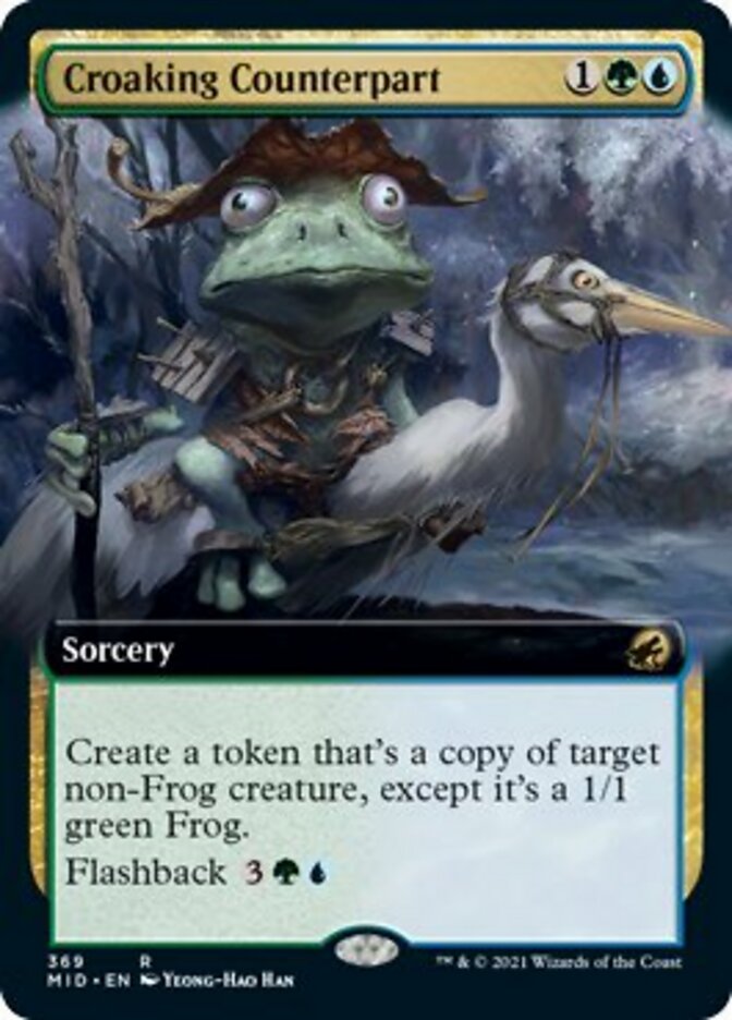 Croaking Counterpart (Extended Art) [Innistrad: Midnight Hunt] | Cracking-Singles