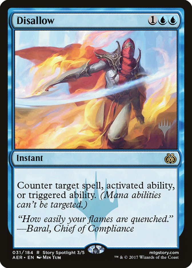 Disallow (Promo Pack) [Aether Revolt Promos] | Cracking-Singles