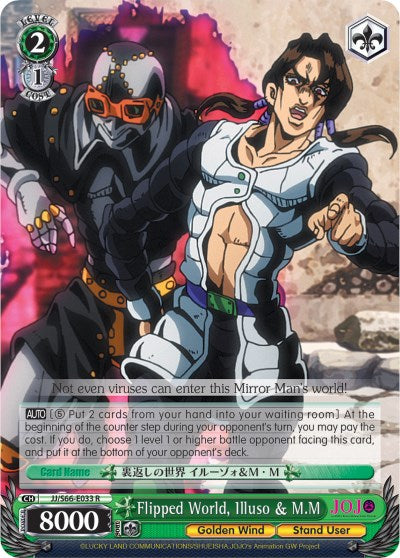 Flipped World, Illuso & M.M (JJ/S66-E033 R) [JoJo's Bizarre Adventure: Golden Wind] | Cracking-Singles