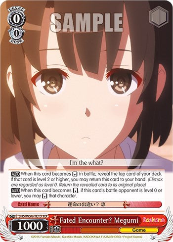 Fated Encounter? Megumi [Saekano: How to Raise a Boring Girlfriend] | Cracking-Singles