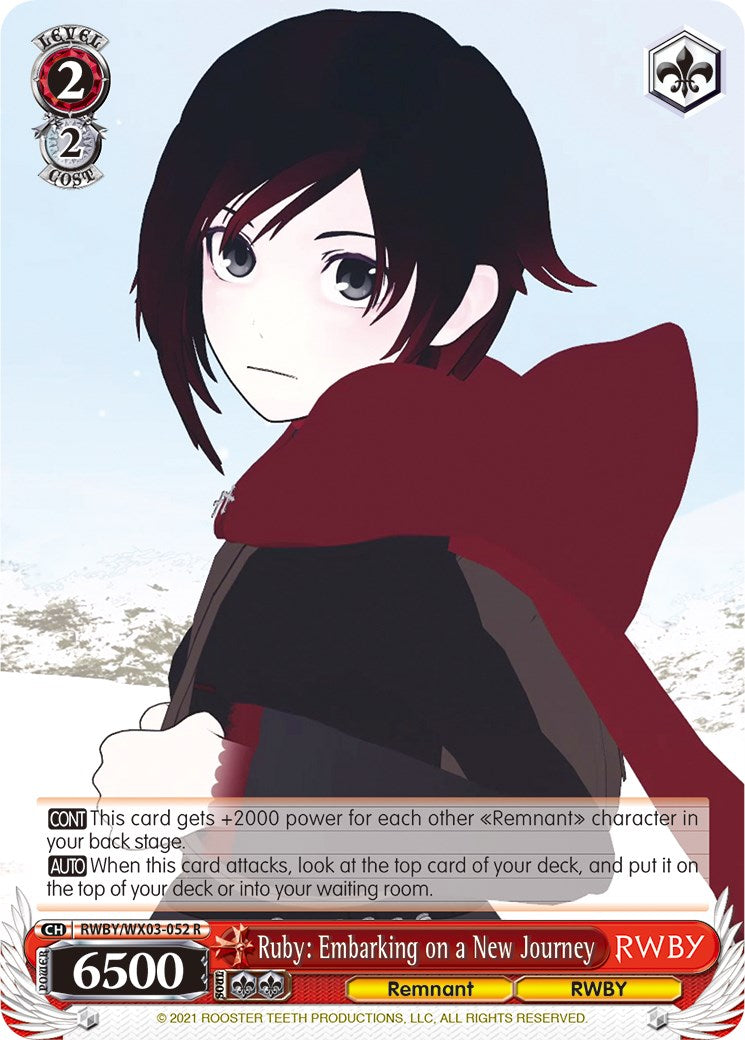 Ruby: Embarking on a New Journey (RWBY/WX03-052 R) [RWBY] | Cracking-Singles
