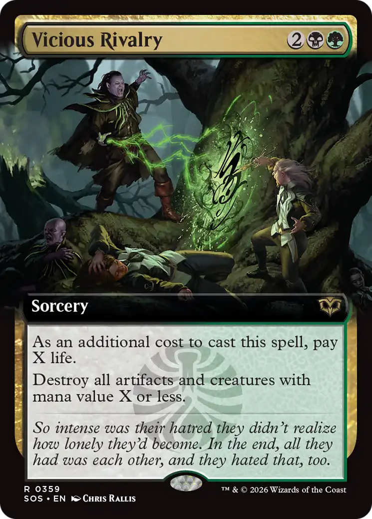 Vicious Rivalry (Extended Art) [Secrets of Strixhaven] | Cracking-Singles